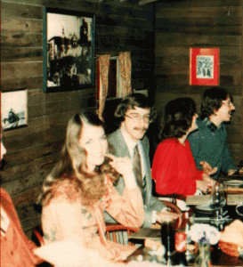 N.F.G. - Brian Brooks at OWSI Christmas Party 1977 and his date, Karen Bishop. BRIAN YOU NEVER LOOKED BETTER !